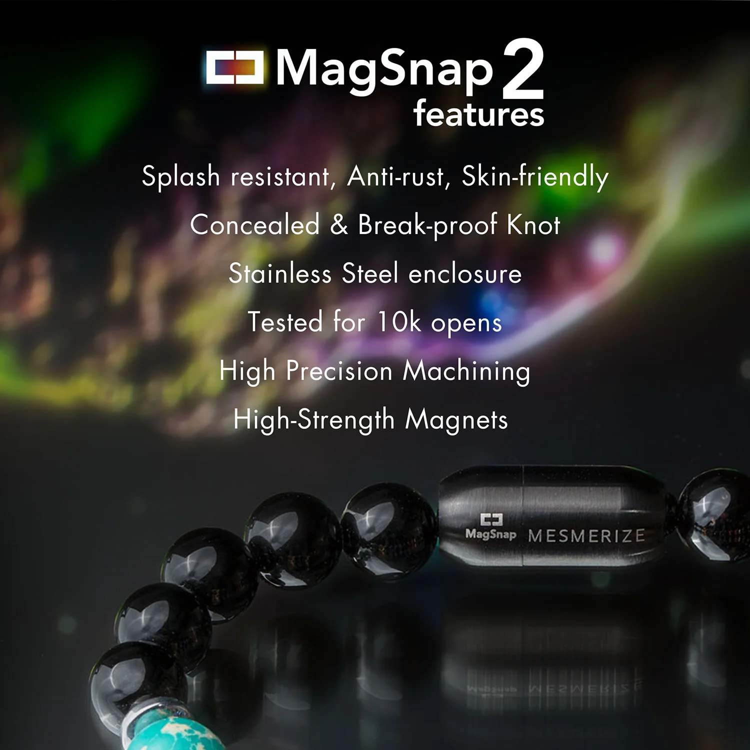 9 Chakra Natural Stone Couple Bracelets with Magsnap2 - Image 7
