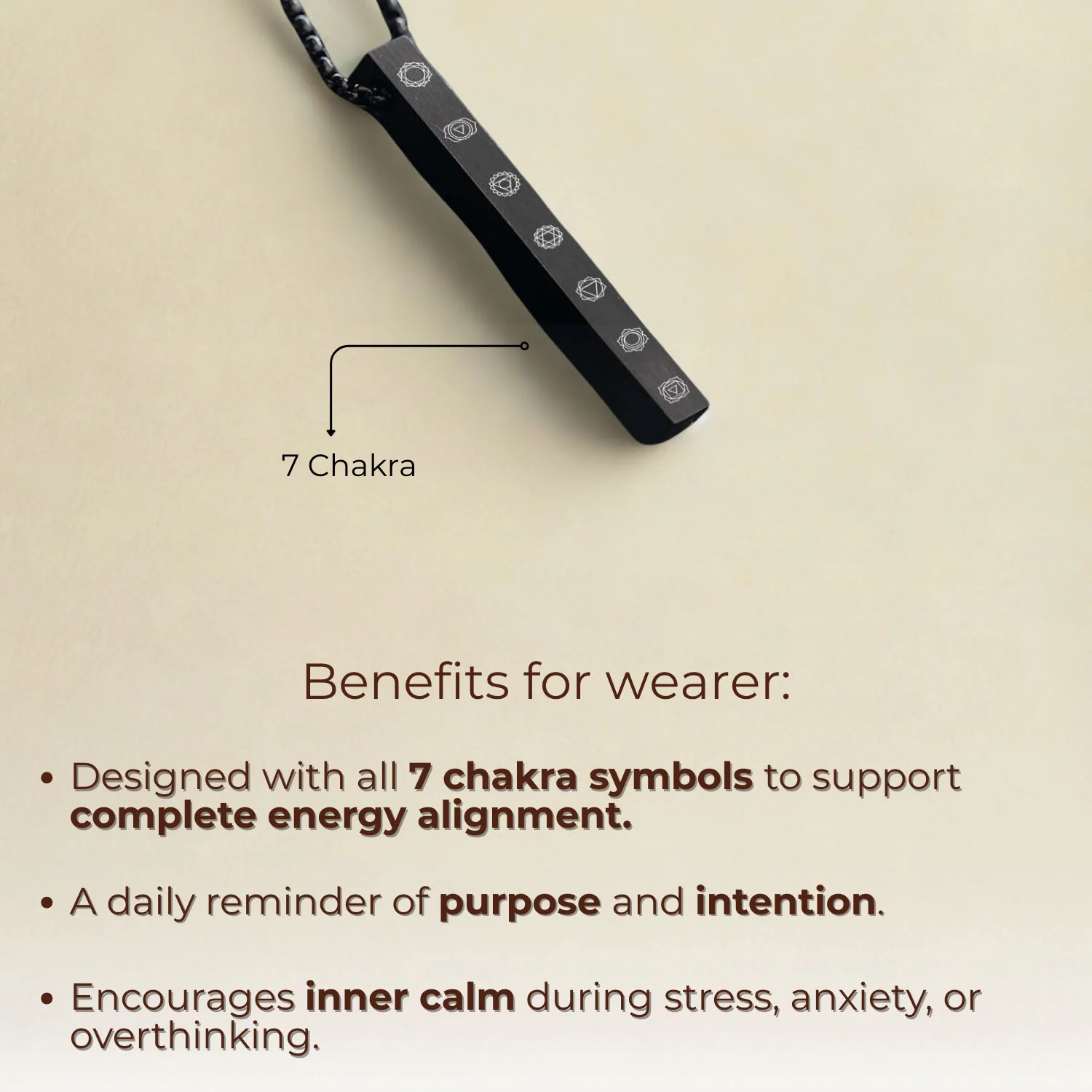 Balance 7 Chakra Bar Necklace - Image 10
