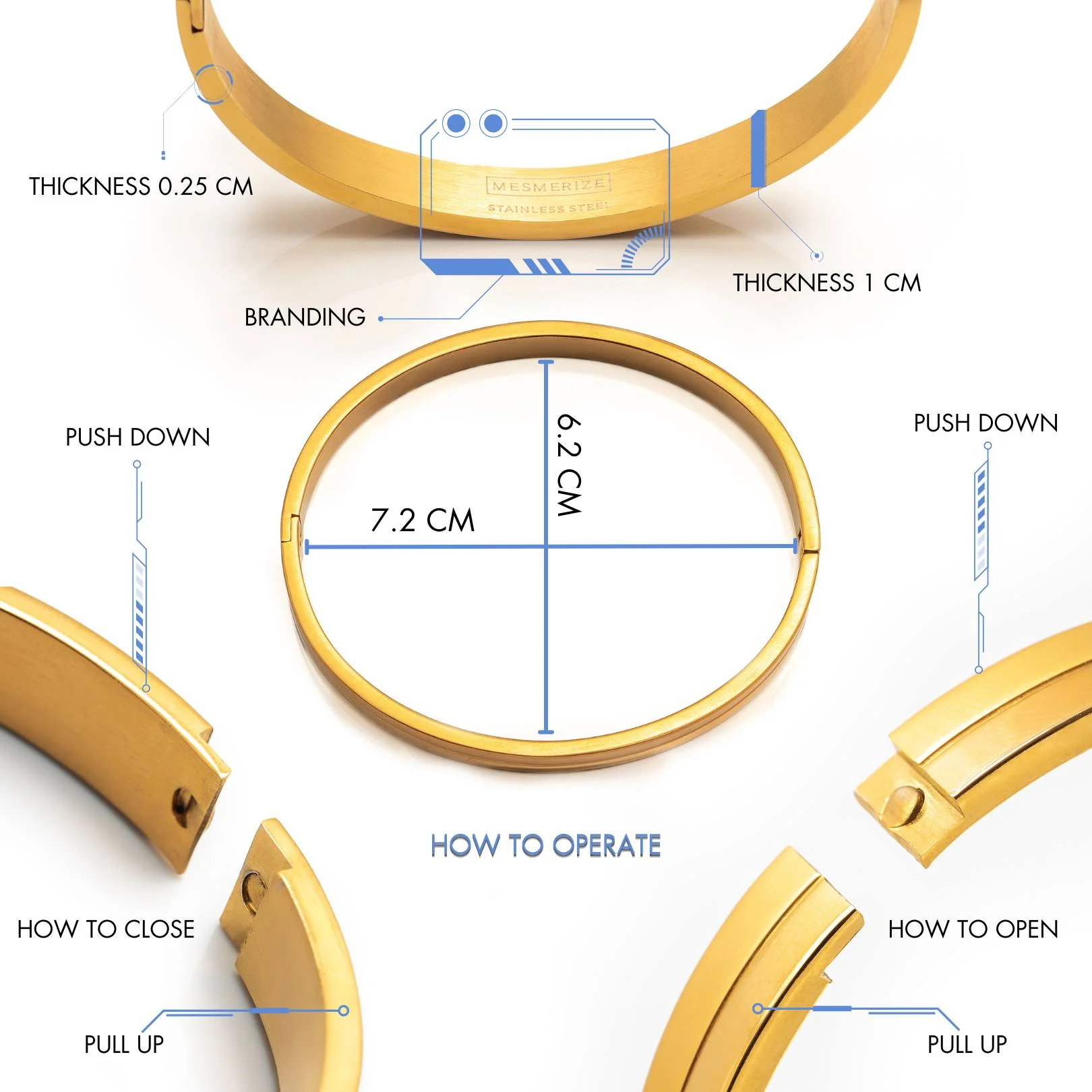 Claudius Oval Kada Bracelet - Image 24