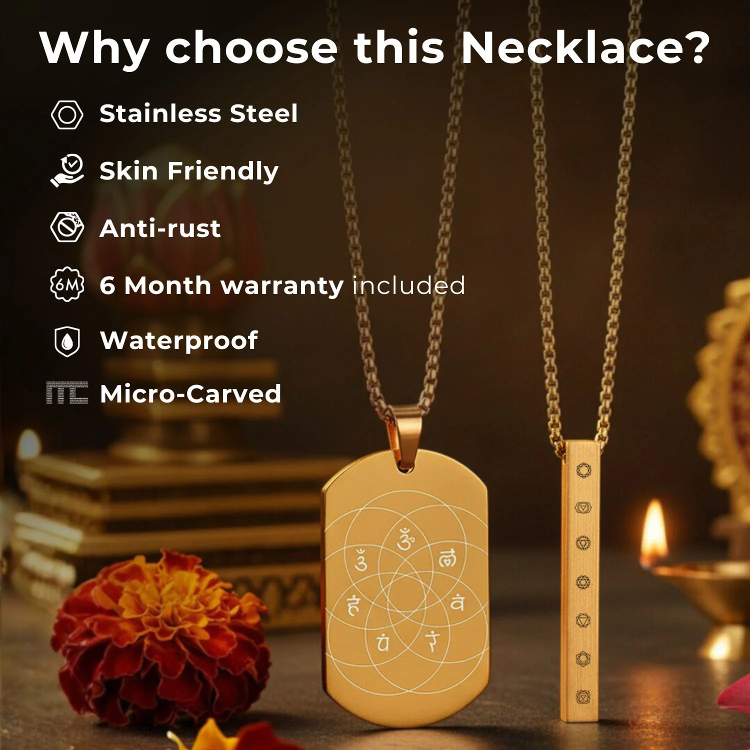 Spiritual Mini Tag Necklace - Image 51